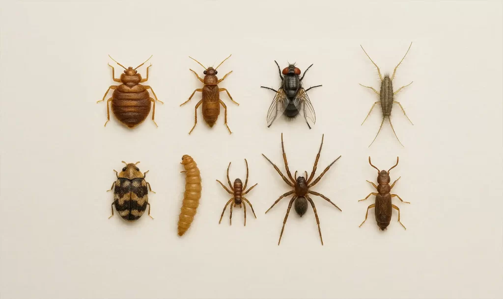 10 najczęstszych robaków w domu