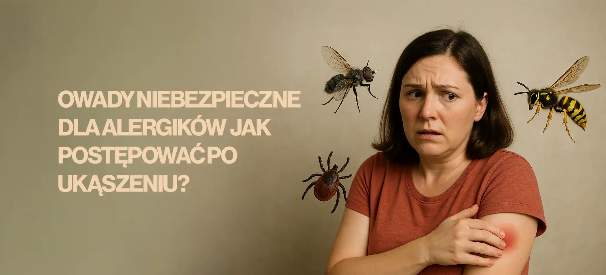 Owady niebezpieczne dla alergików  jak postępować po ukąszeniu?