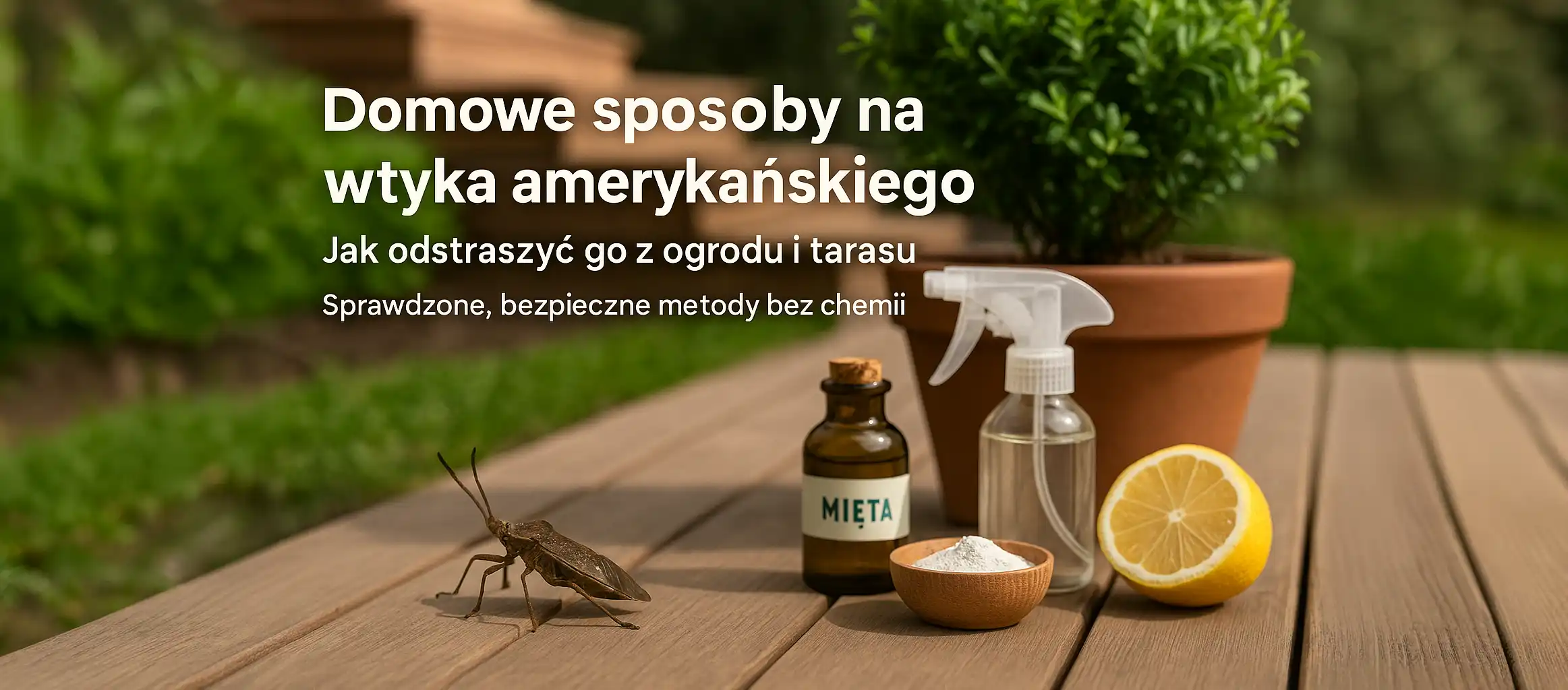 Domowe sposoby na wtyka amerykańskiego jak odstraszyć go z ogrodu i tarasu.