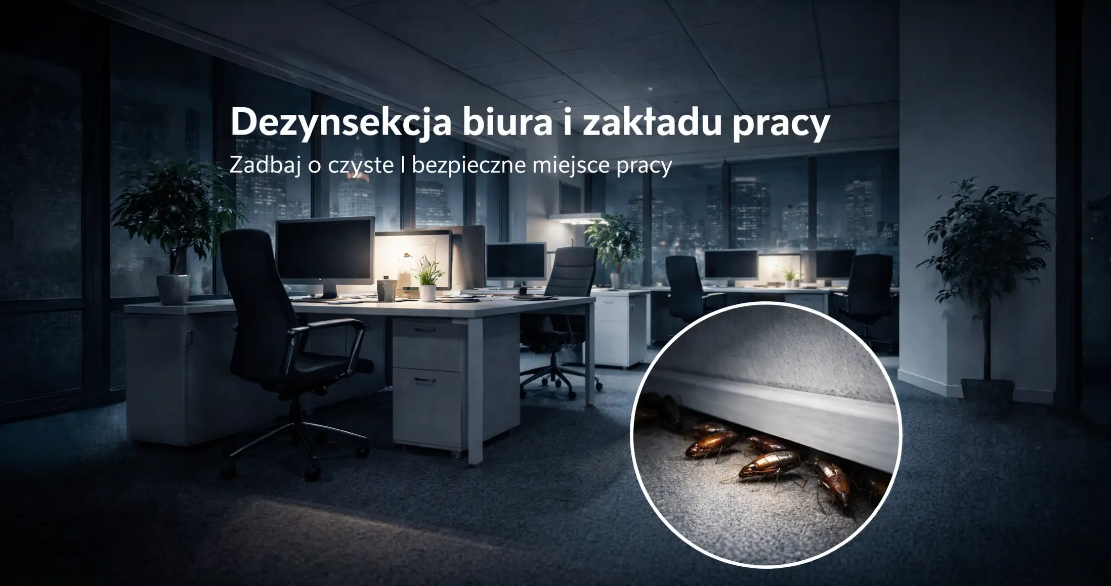 Dezynsekcja biura i zakładu pracy w Warszawie – profesjonalna dla firm
