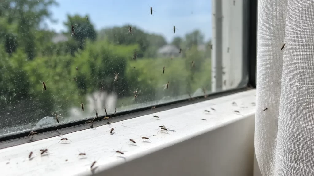 Wciornastki – małe czarne muszki na oknie i parapecie